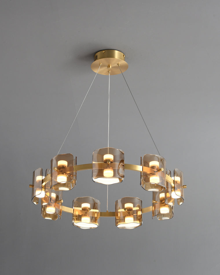 WOMO Modern Candle Round Chandelier-WM2218