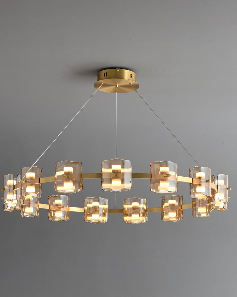 WOMO Modern Candle Round Chandelier-WM2218