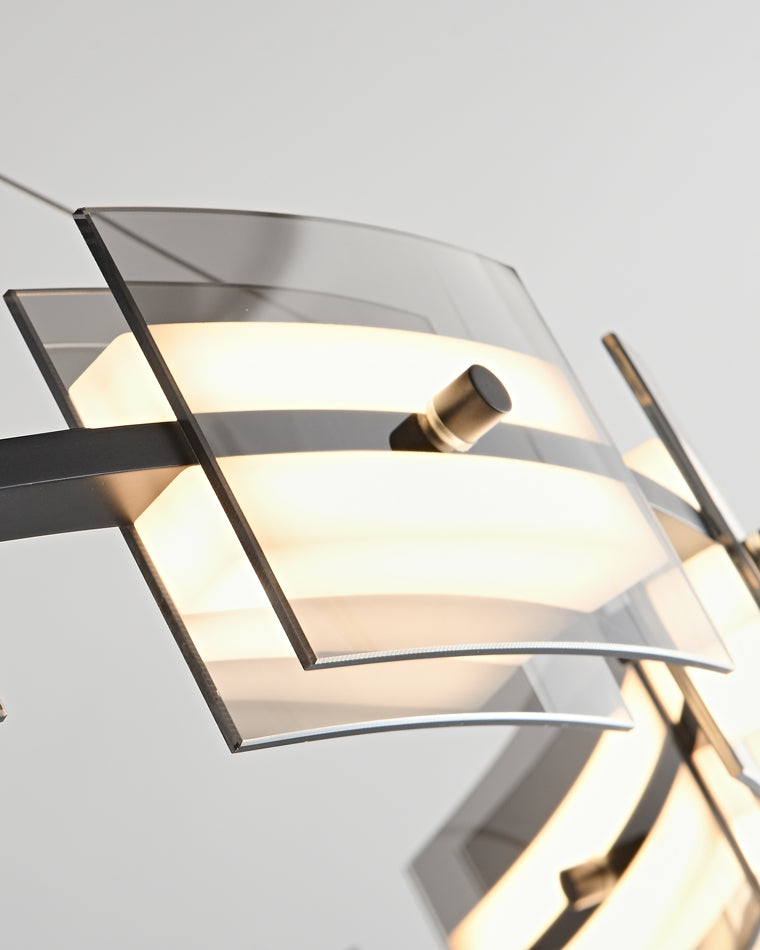 WOMO Modern Tiered Glass Chandelier-WM2220