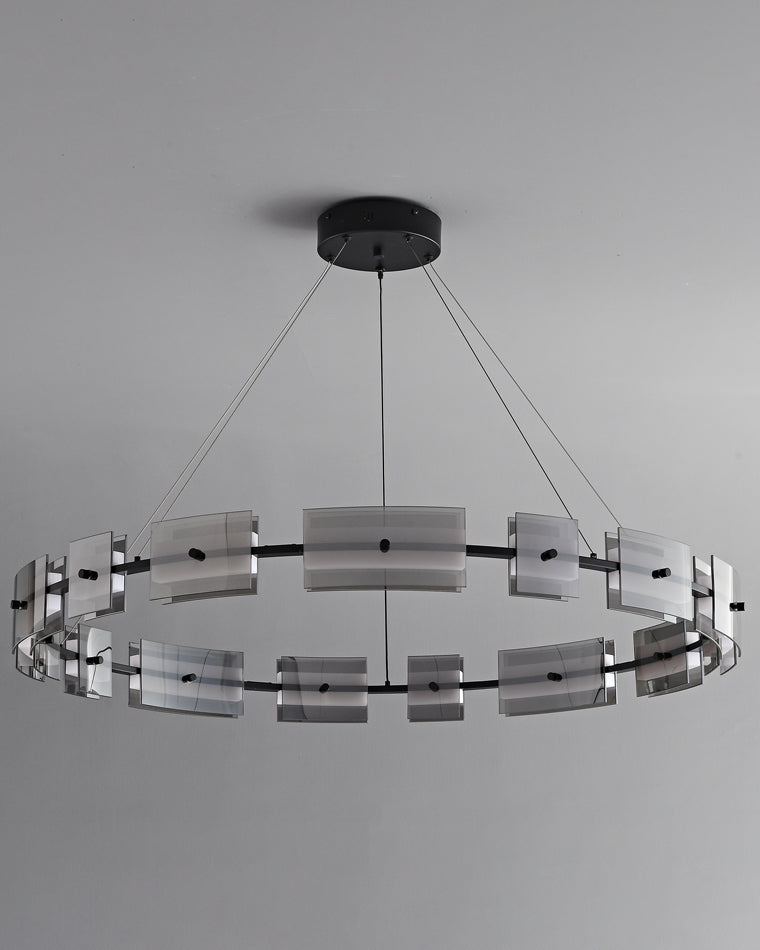 WOMO Modern Tiered Glass Chandelier-WM2220