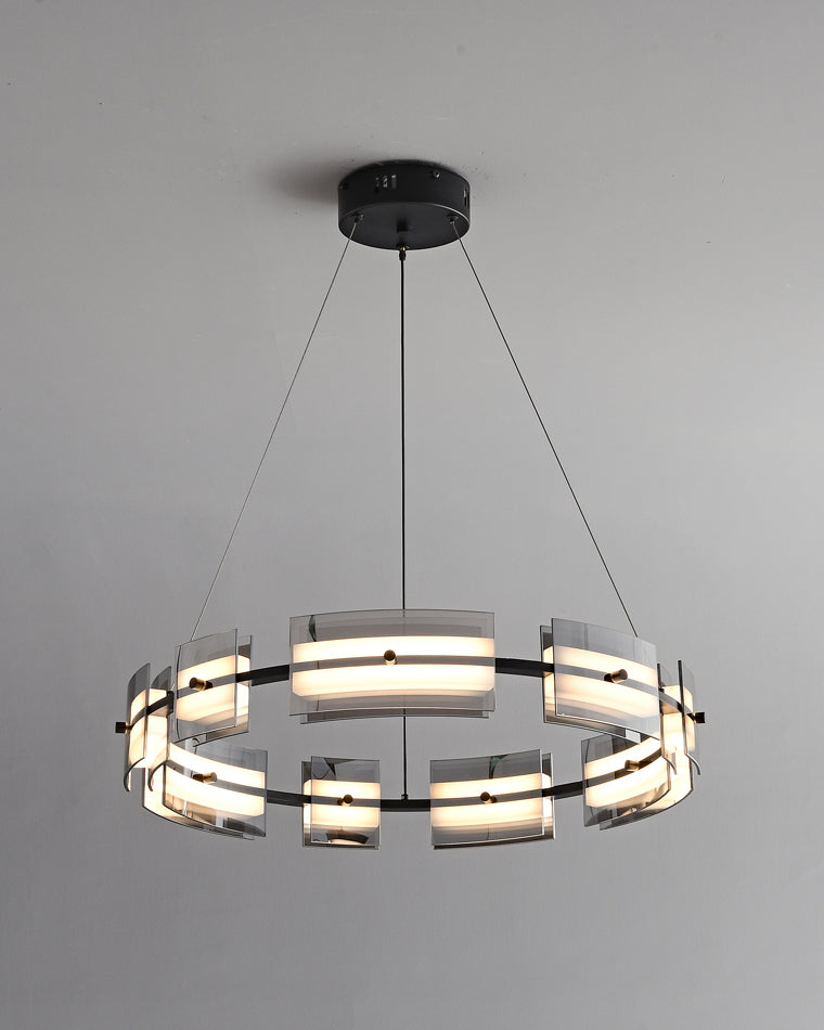 WOMO Modern Tiered Glass Chandelier-WM2220