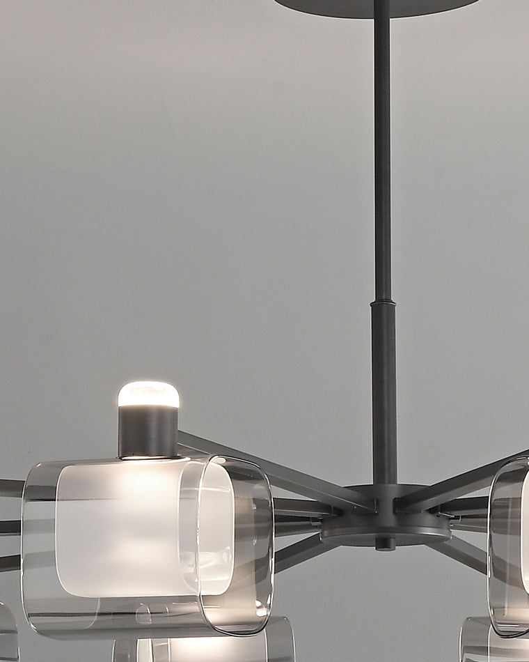 WOMO Hollow Rectangular Glass Chandelier-WM2223