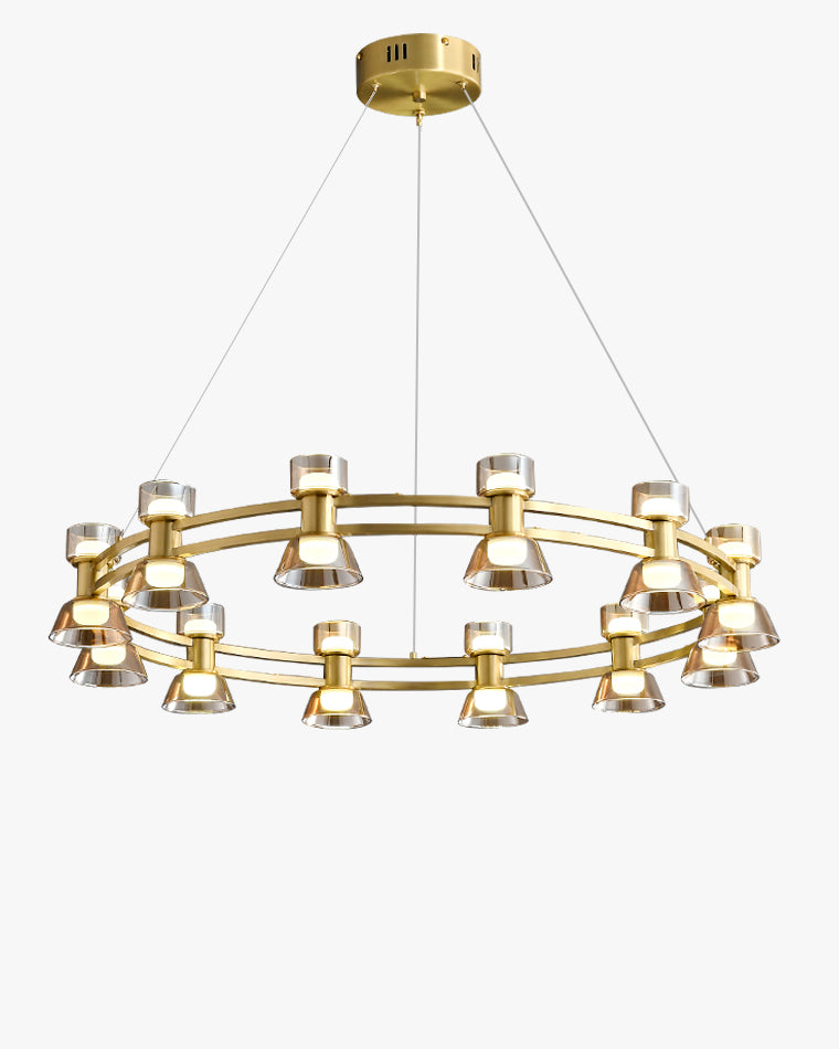 WOMO Modern Pillar Candle Round Chandelier-WM2224