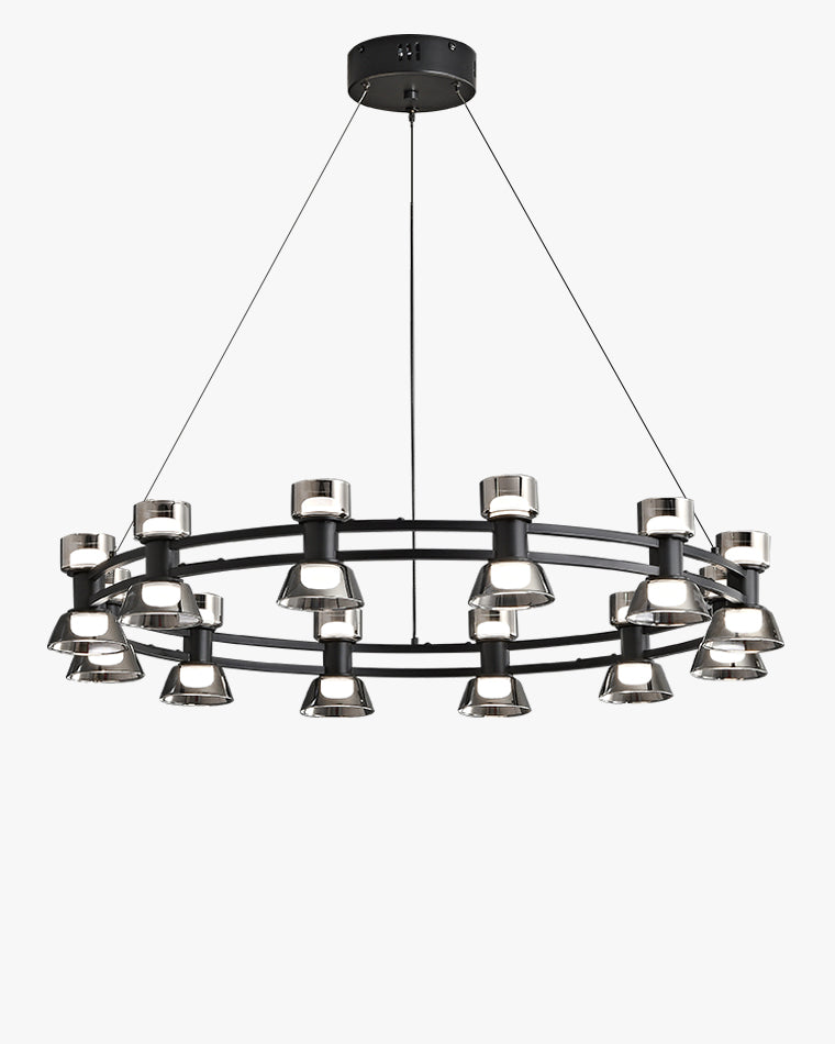 WOMO Modern Round Pillar Candle Chandelier-WM2224