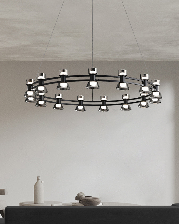 WOMO Modern Pillar Candle Round Chandelier-WM2224