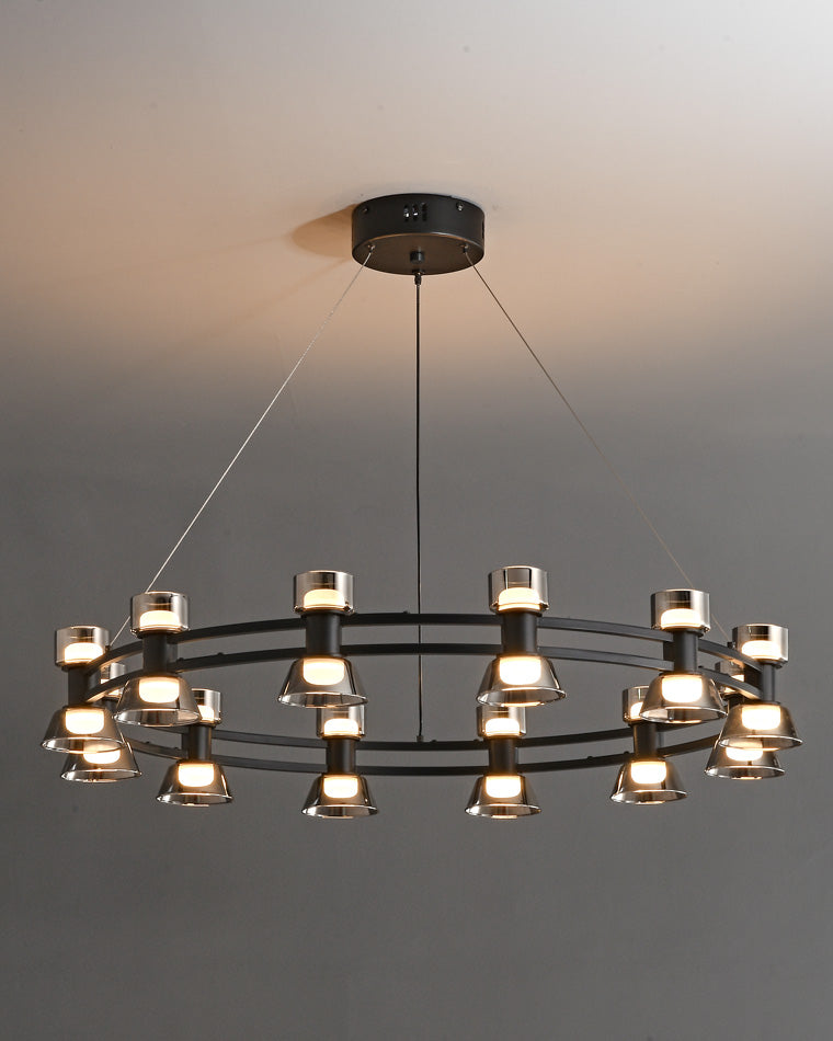 WOMO Modern Pillar Candle Round Chandelier-WM2224