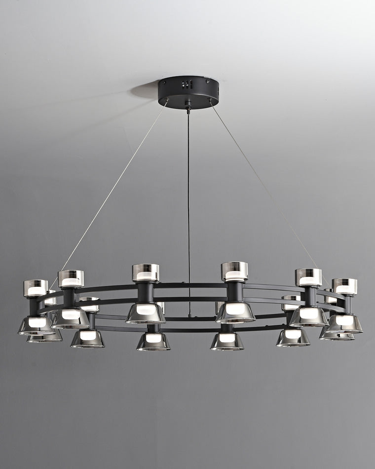 WOMO Modern Pillar Candle Round Chandelier-WM2224