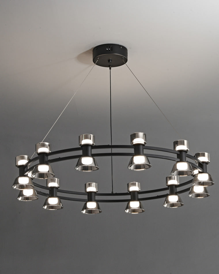 WOMO Modern Pillar Candle Round Chandelier-WM2224