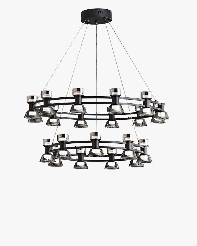 WOMO Modern Pillar Candle Round Chandelier-WM2224