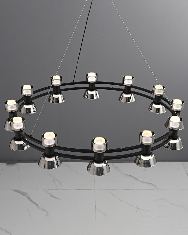 WOMO Modern Pillar Candle Round Chandelier-WM2224