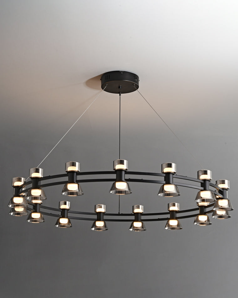 WOMO Modern Pillar Candle Round Chandelier-WM2224