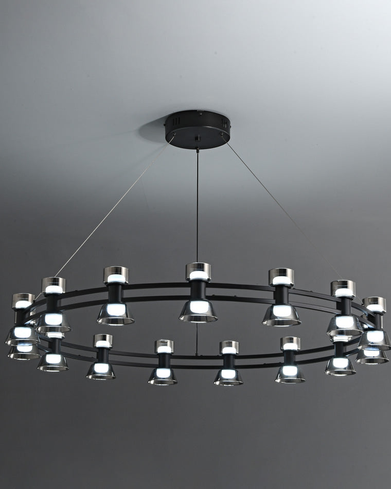 WOMO Modern Pillar Candle Round Chandelier-WM2224
