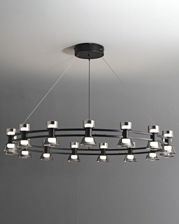 WOMO Modern Pillar Candle Round Chandelier-WM2224