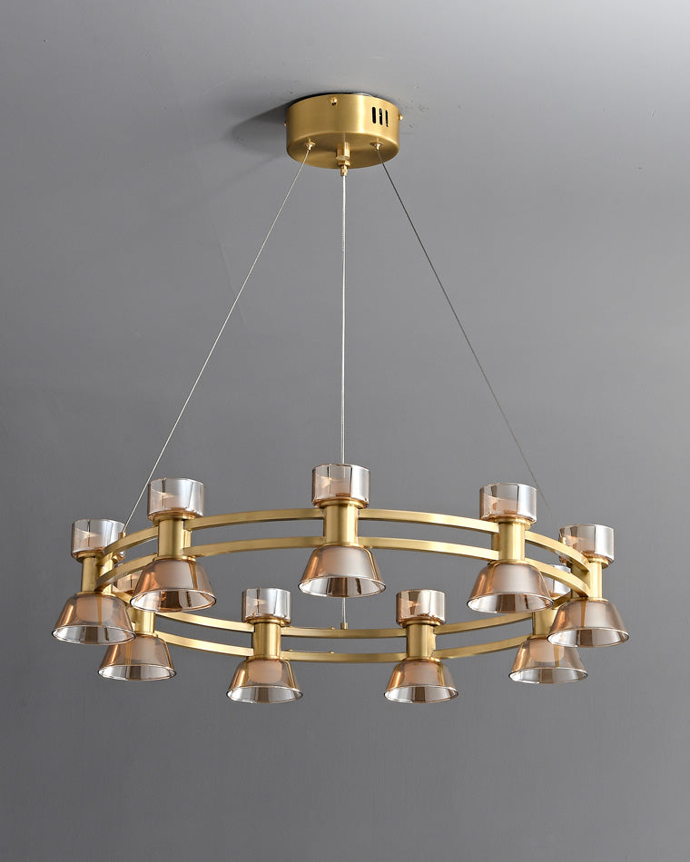 WOMO Modern Pillar Candle Round Chandelier-WM2224
