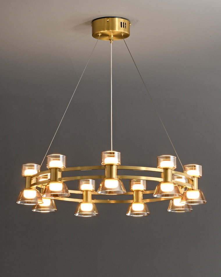 WOMO Modern Pillar Candle Round Chandelier-WM2224