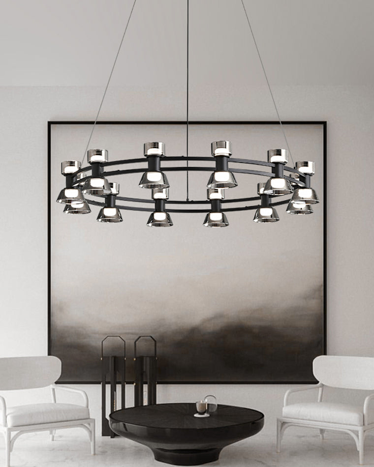 WOMO Modern Pillar Candle Round Chandelier-WM2224
