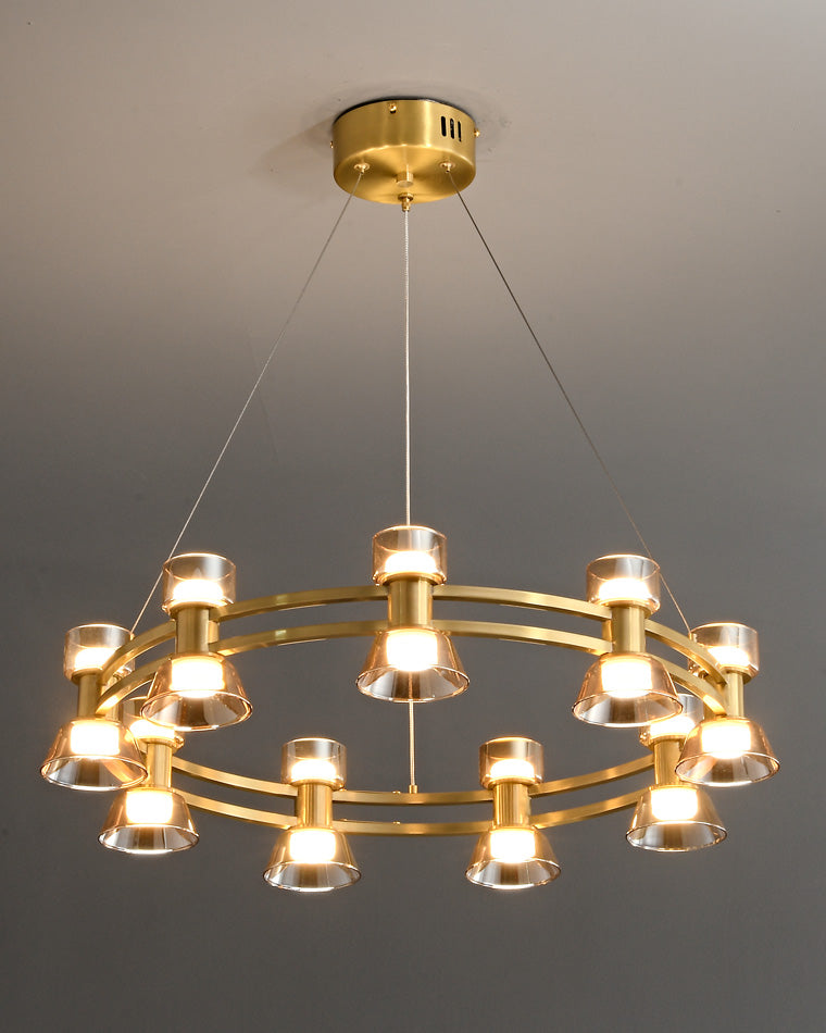 WOMO Modern Pillar Candle Round Chandelier-WM2224