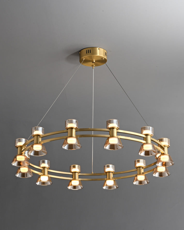 WOMO Modern Pillar Candle Round Chandelier-WM2224
