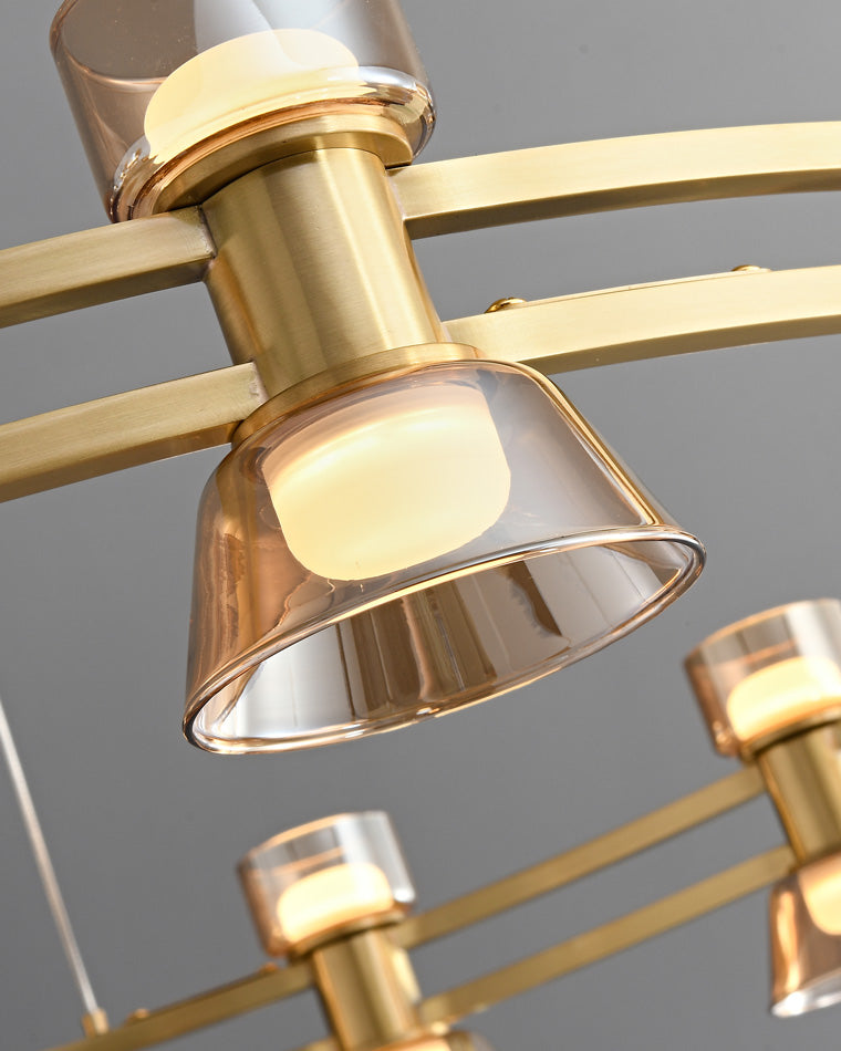 WOMO Modern Pillar Candle Round Chandelier-WM2224
