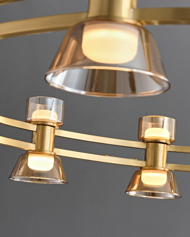 WOMO Modern Pillar Candle Round Chandelier-WM2224