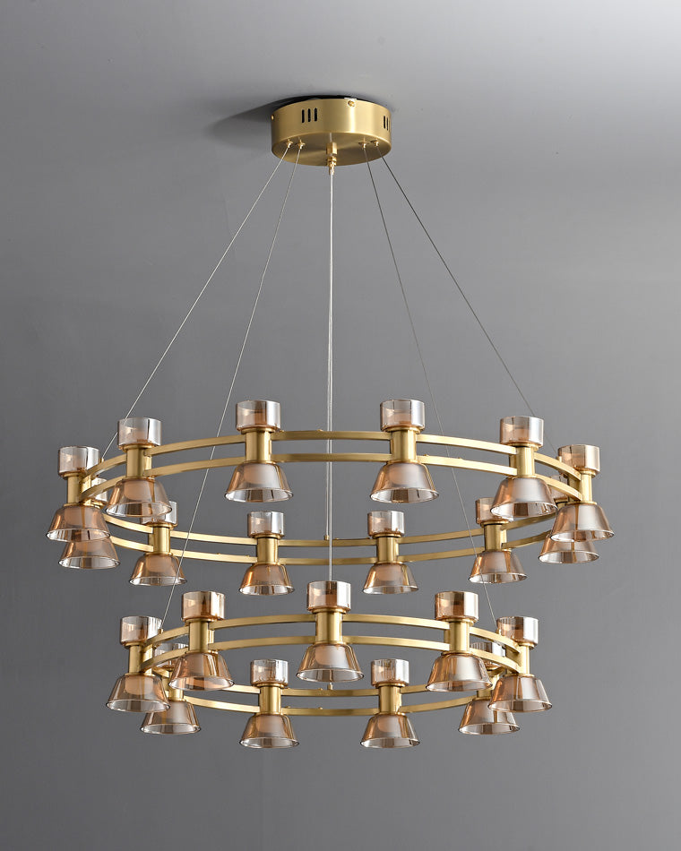WOMO Modern Pillar Candle Round Chandelier-WM2224