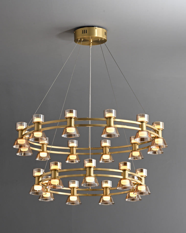 WOMO Modern Pillar Candle Round Chandelier-WM2224