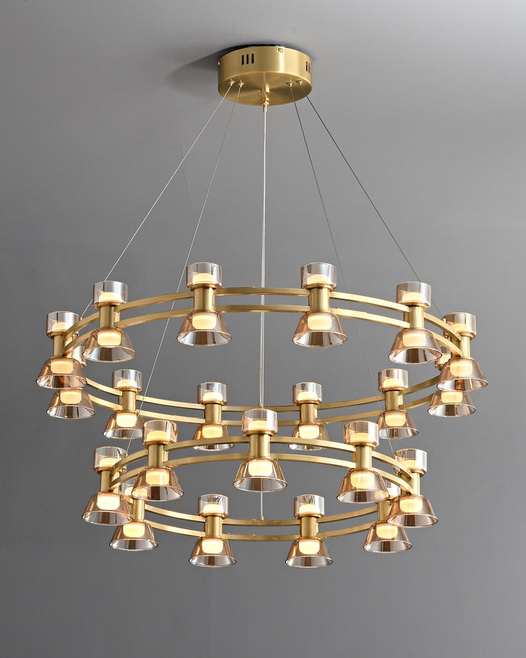 WOMO Modern Pillar Candle Round Chandelier-WM2224