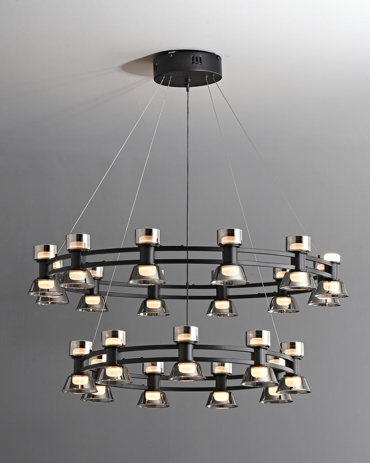 WOMO Modern Pillar Candle Round Chandelier-WM2224