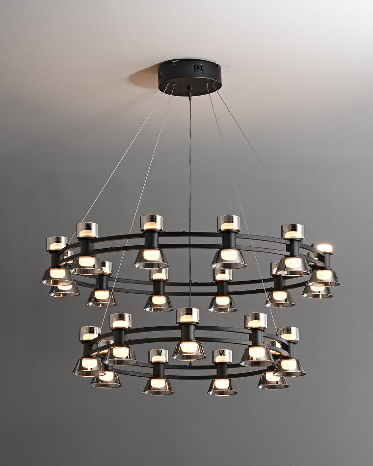 WOMO Modern Pillar Candle Round Chandelier-WM2224