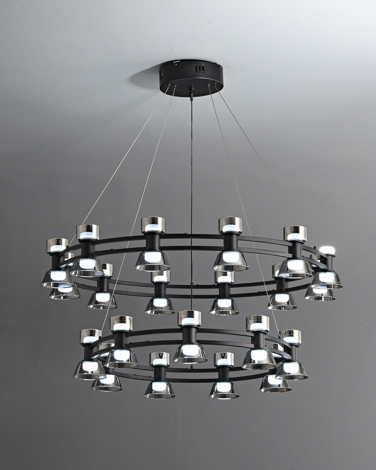 WOMO Modern Pillar Candle Round Chandelier-WM2224