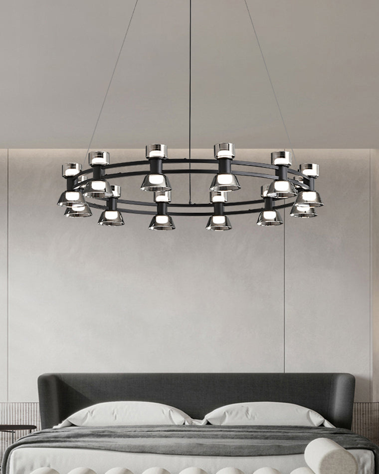 WOMO Modern Pillar Candle Round Chandelier-WM2224