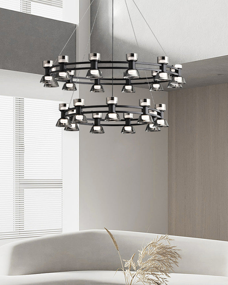 WOMO Modern Pillar Candle Round Chandelier-WM2224