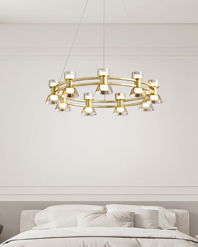 WOMO Modern Pillar Candle Round Chandelier-WM2224
