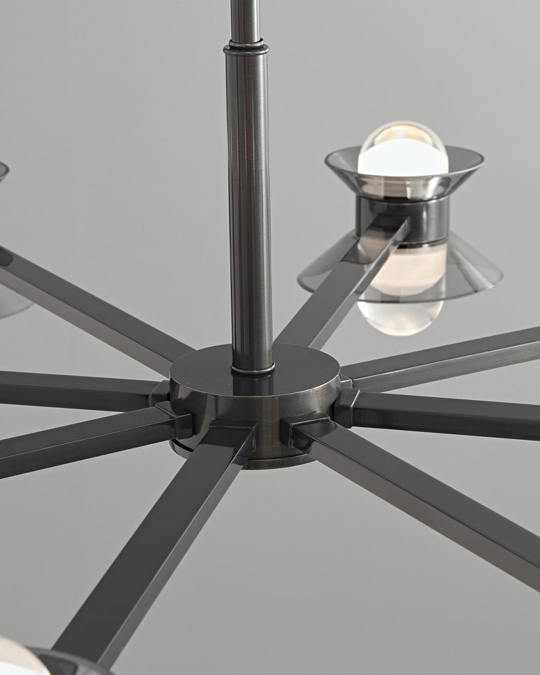 WOMO 6/8/10 Light Black Brass Chandelier-WM2226