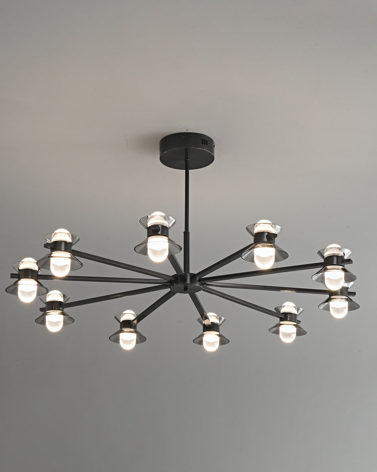 WOMO 6/8/10 Light Black Brass Chandelier-WM2226