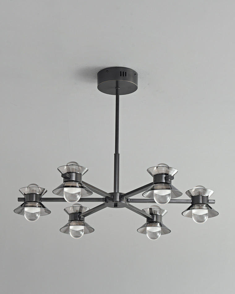 WOMO 6/8/10 Light Black Brass Chandelier-WM2226