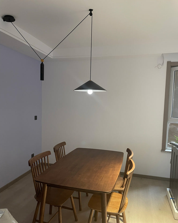 WOMO Cone Counterweight Pulley Swag Pendant Lamp-WM2230