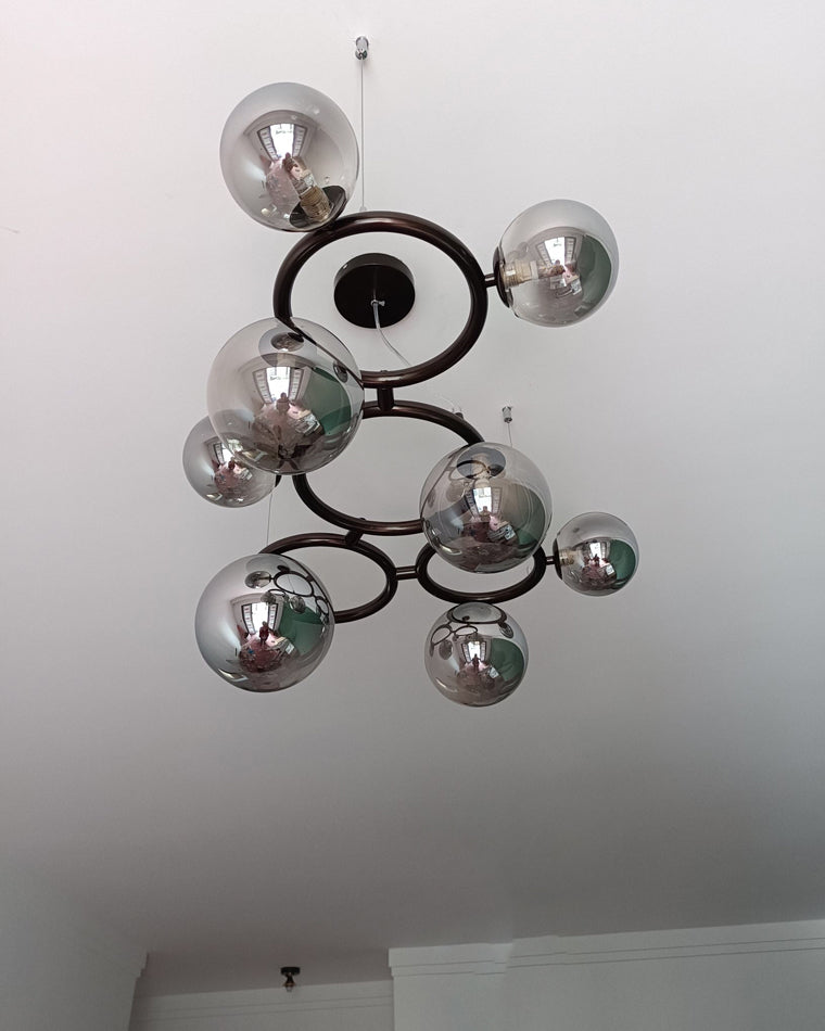 WOMO Colored Glass Ball Chandelier-WM2253