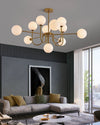 WOMO Mid Century Kronleuchter Glaskugel schlafzimmer-WM2255 thumbnail