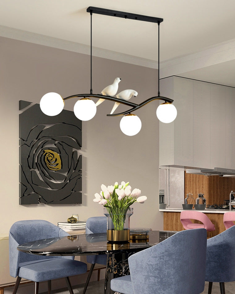 WOMO Branching Frosted Glass Bubble Chandelier-WM2258