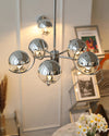 WOMO Glaskugel Kronleuchter Chrom Bauhausstil-WM2306 thumbnail