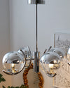 WOMO Glaskugel Kronleuchter Chrom Bauhausstil-WM2306 thumbnail