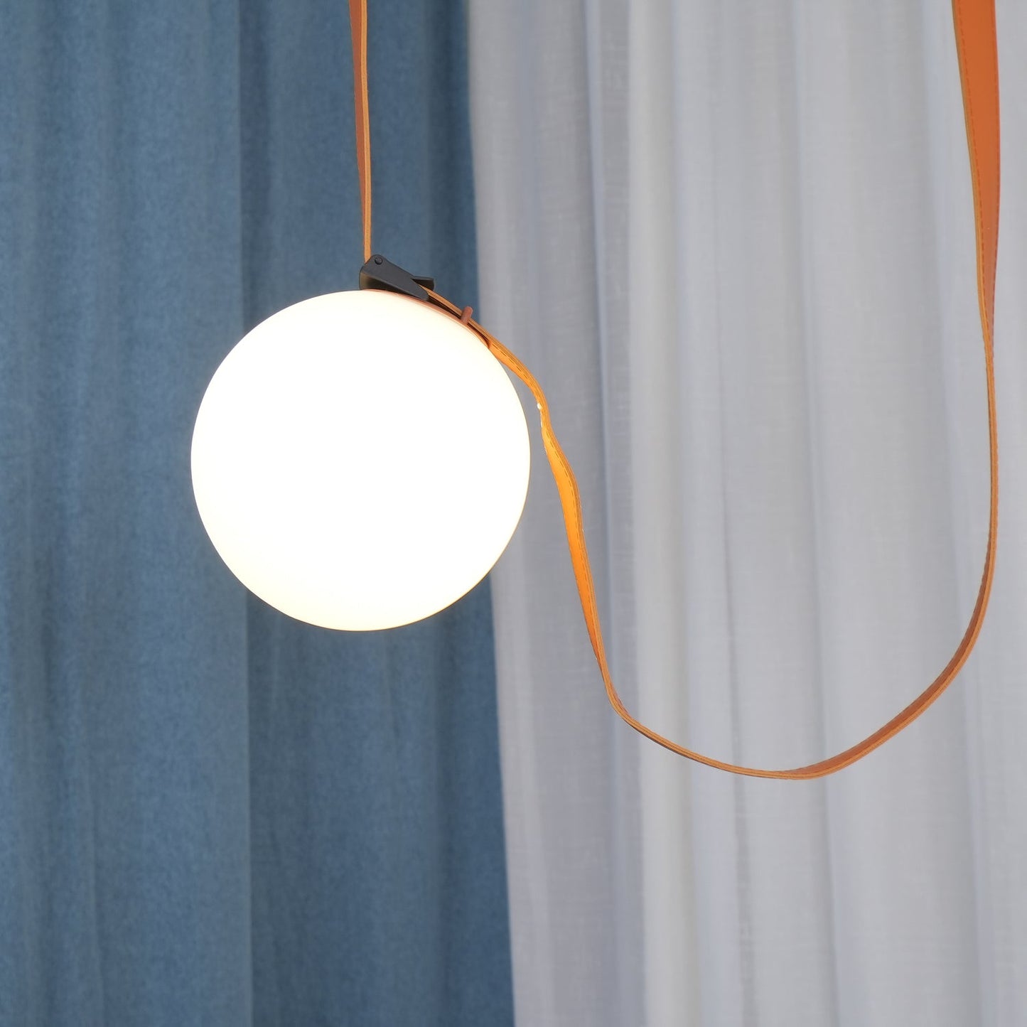 WOMO Globe Leather Pendant Light-WM2311