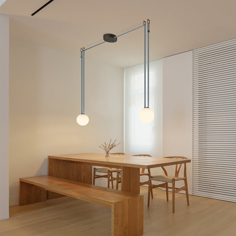 WOMO Globe Leather Pendant Light-WM2311