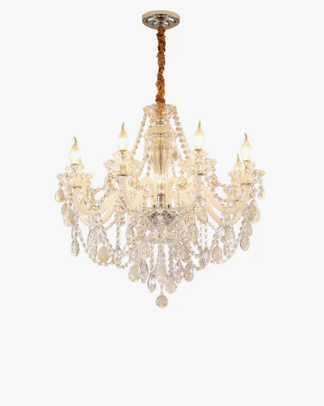 WOMO Luxury Chandelier Candles with Crystals-WM2340