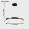WOMO LED Kronleuchter Ring aus Messing-WM2357 thumbnail