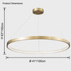 WOMO LED Kronleuchter Ring aus Messing-WM2357 thumbnail