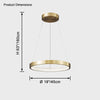 WOMO LED Kronleuchter Ring aus Messing-WM2357 thumbnail