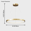 WOMO LED Kronleuchter Ring aus Messing-WM2357 thumbnail