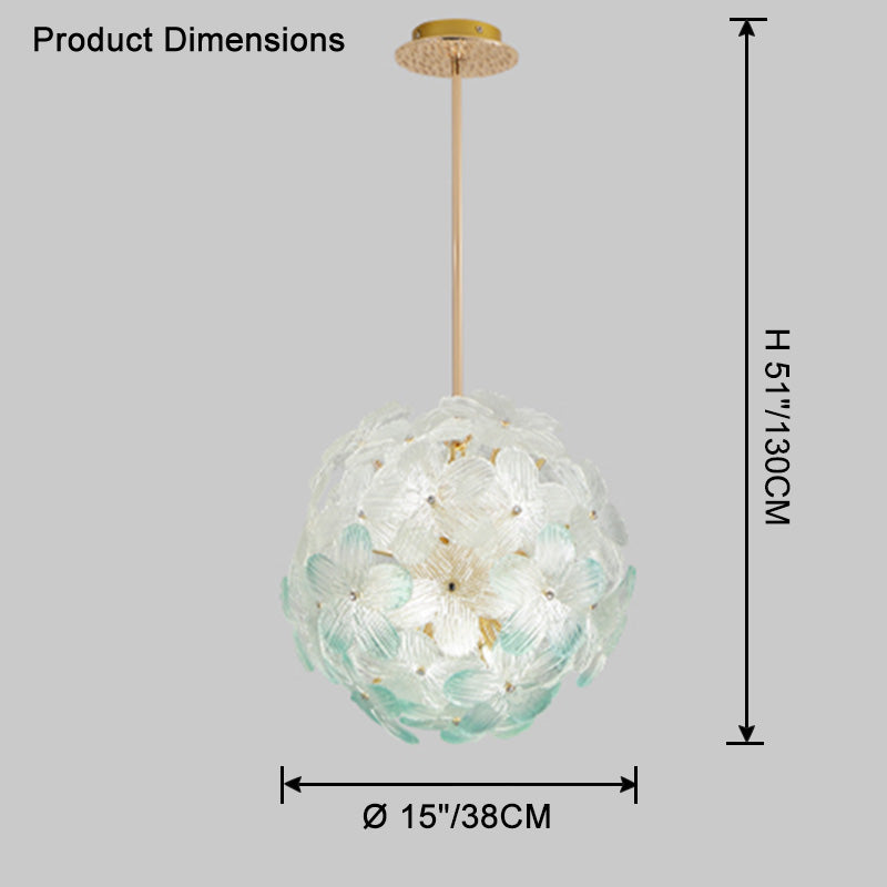 WOMO Glass Orb Chandelier-WM2404
